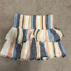 Aerie Multi Colored Ruffle Skirt